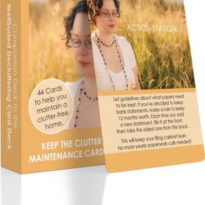 WellSorted Keep The Clutter Away Decluttering Self-Help Book Cards